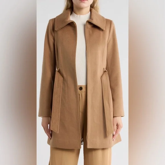 🎉HP🎉MK Full Zip Wool Blend Coat. Ladies XL - Picture 3 of 14